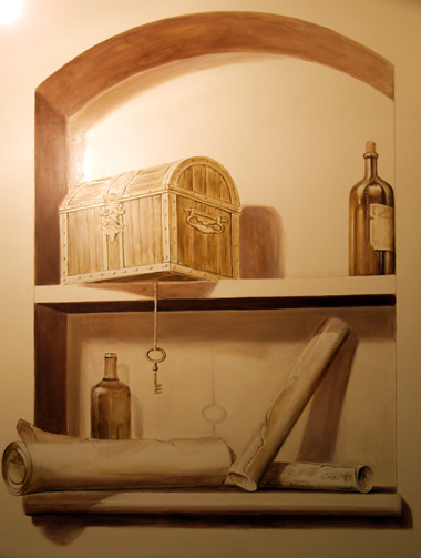 malarstwo iluzjonistyczne, tempera na ścianie.jpg